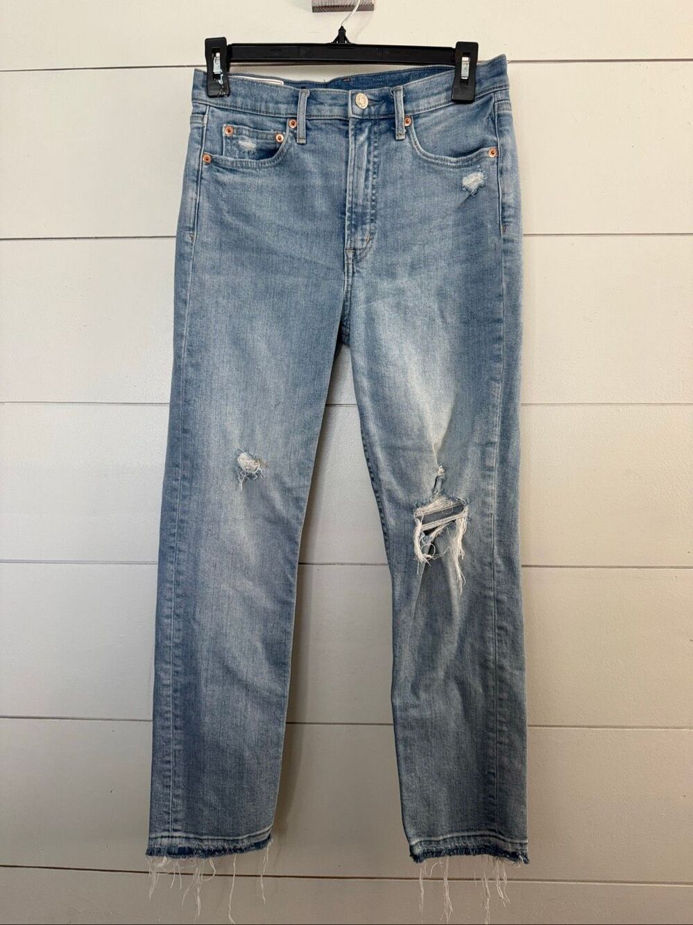 Gap Women’s 28 Blue Denim Cigarette High Rise Denim Jeans